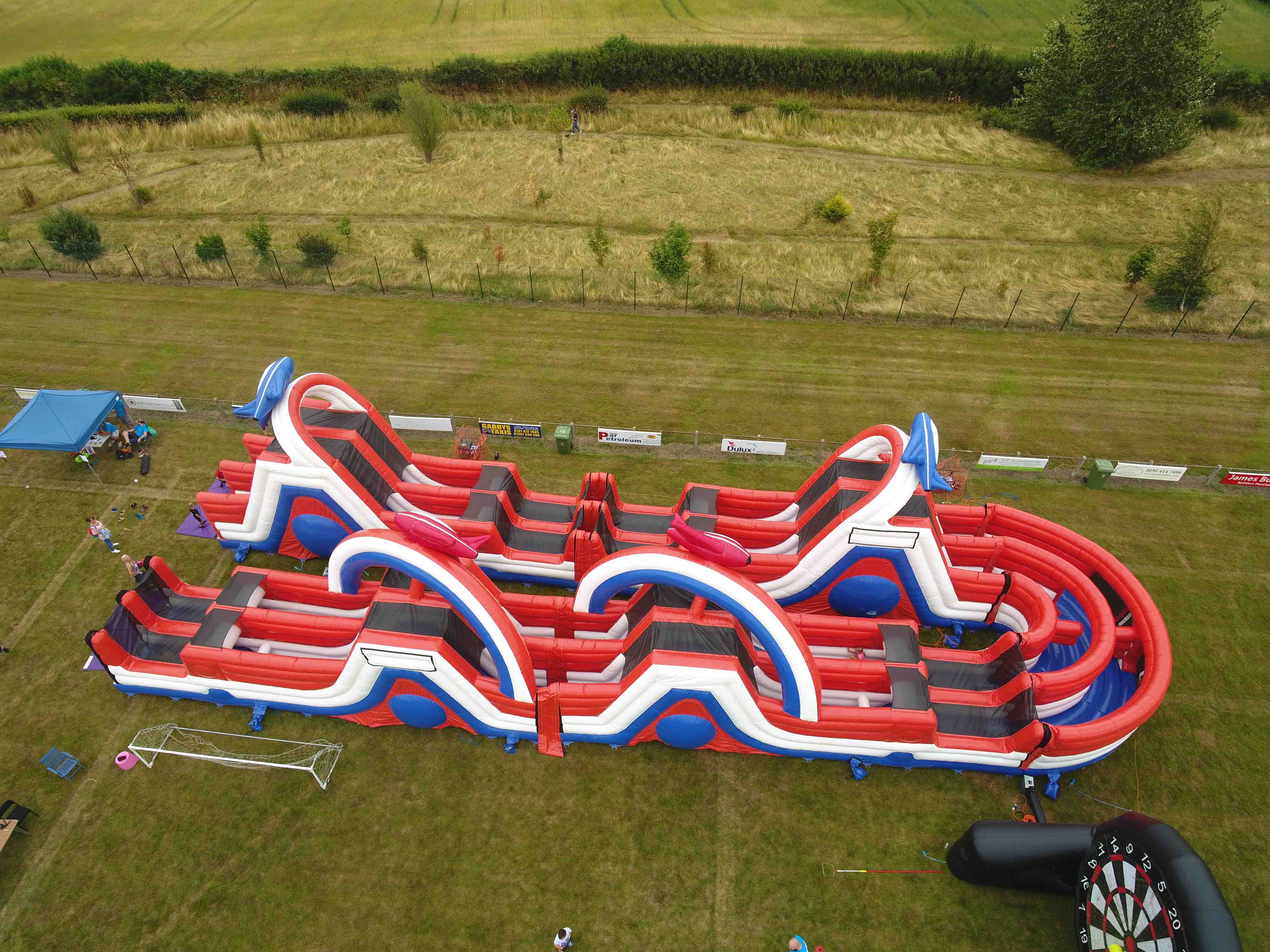 Giant 220ft inflatable assault / obstacle course
