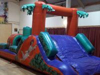 11ft x 25ft Rumble in the Jungle inflatable assault course �75